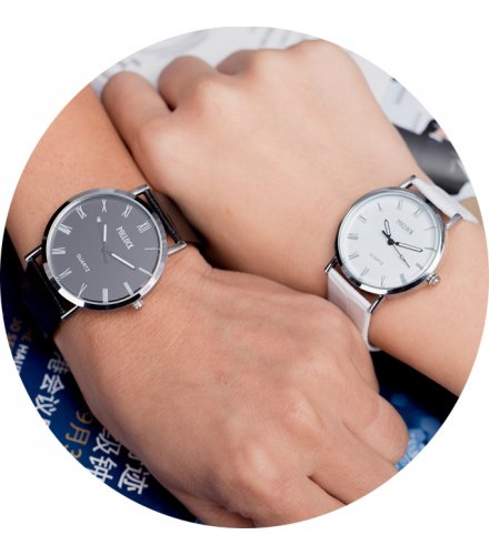 CW009 - Black & White Luxury Couple Watches 